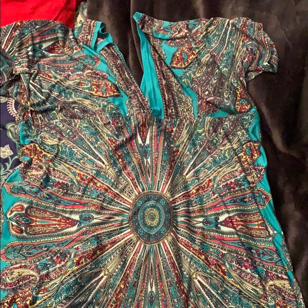 Low cut v-neck dress